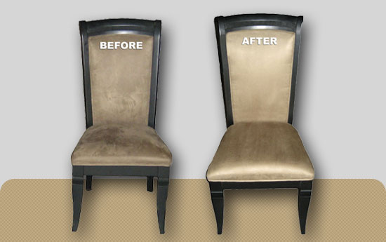 Dining Room Chairs Before and After